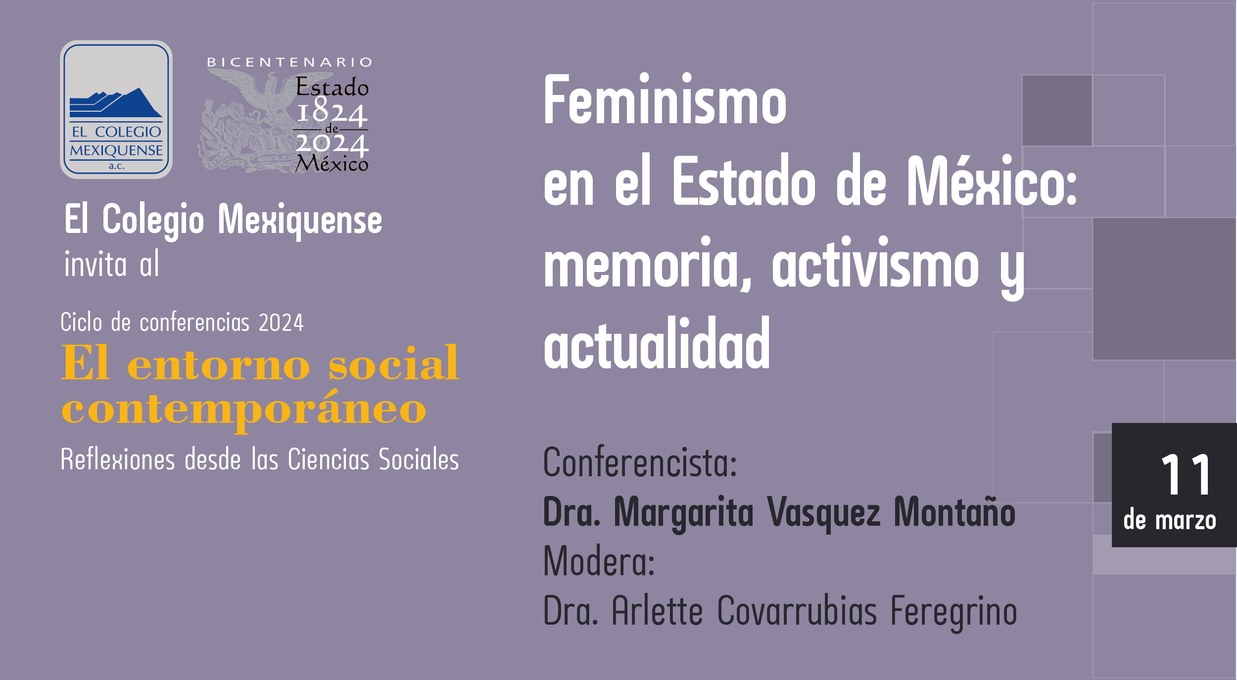 Conferencia. Feminismo en el Estado de México: memoria, activismo y actualidad