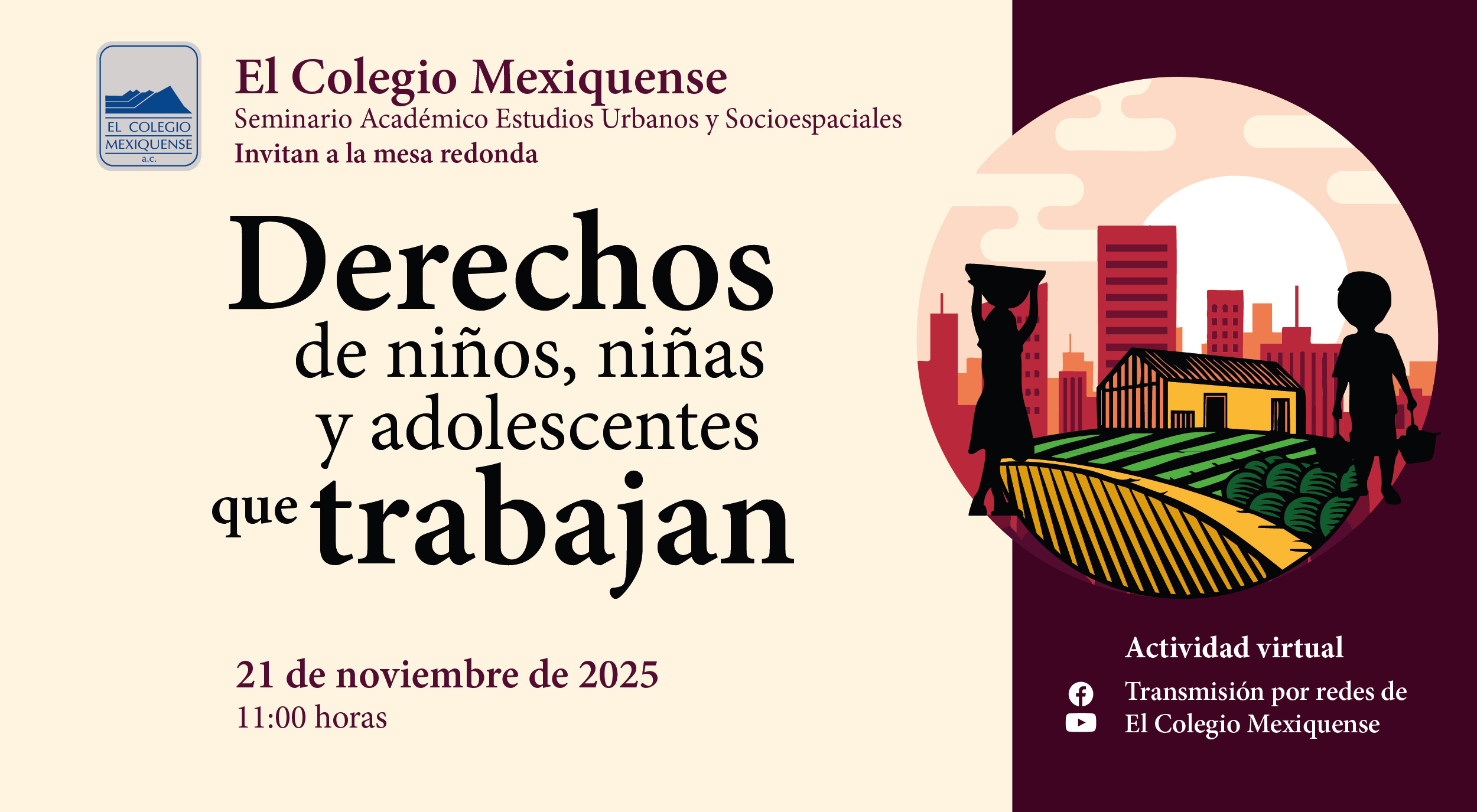 Mesa redonda. Derechos de niños, niñas y adolescentes que trabajan